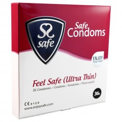 Prezerwatywy ultra cienkie - Safe Feel Safe Condoms Ultra-Thin 36 szt