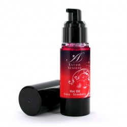Olejek stymulujący rozgrzewający - Extase Sensuel Hot Oil Strawberry 30 ml