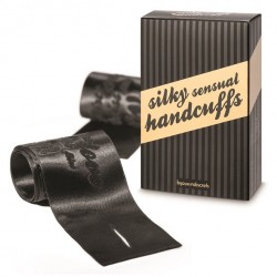 Kajdanki z materiału - Bijoux Indiscrets Silky Sensual Handcuffs