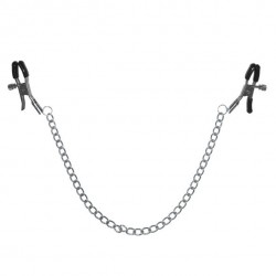 Zaciski na sutki z łańcuszkiem - S&M Chained Nipple Clamps