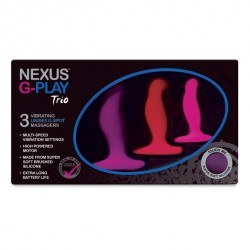 Trzy plugi analno waginalne - Nexus G-Play Trio Plus Unisex Vibrator Pack
