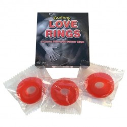 Gumowe pierścienie na penisa - Gummy Love Rings