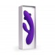 Wibrator ze stymulatorem - FeelzToys Lea Rabbit Vibrator Medium Purple (Glitter)