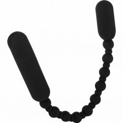 Koraliki analne wibrujące - PowerBullet Rechargeable Booty Beads Black